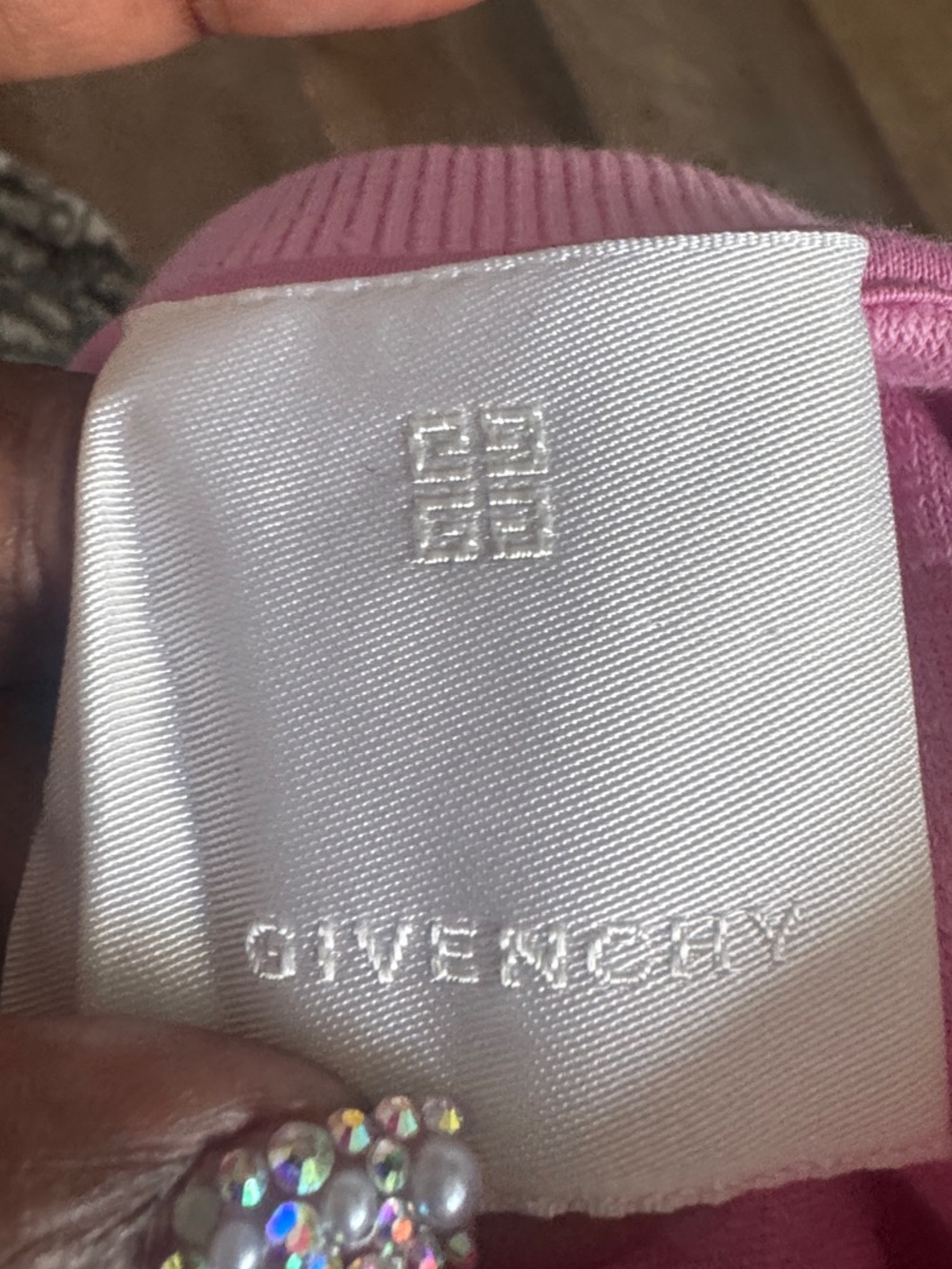 Givenchy Pink Branded Knit Top - Picture 2 of 3